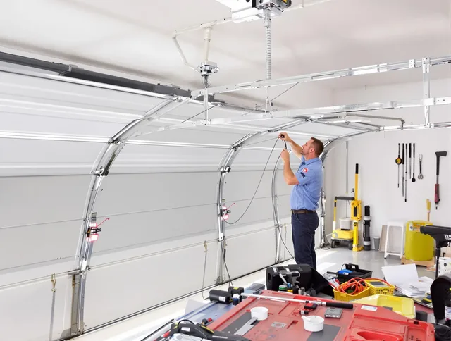 Garage door cable repair service by Cuyahoga Falls Garage Door Repair in Cuyahoga Falls