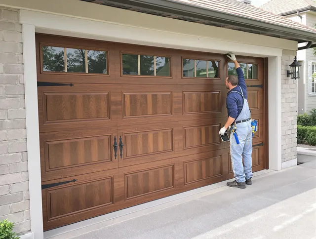 Custom garage door showcase by Cuyahoga Falls Garage Door Repair in Cuyahoga Falls
