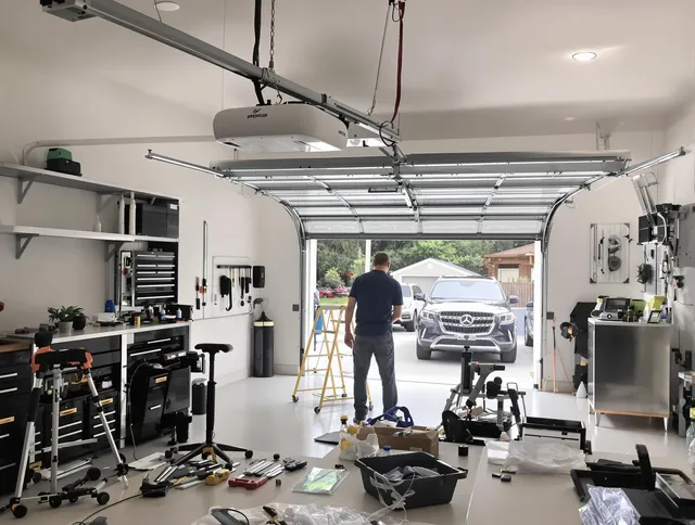 Garage door opener installation by Cuyahoga Falls Garage Door Repair in Cuyahoga Falls