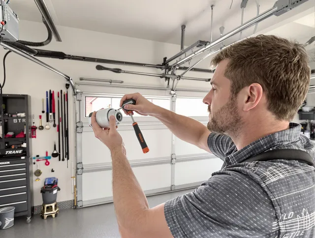 Garage door opener repair service by Cuyahoga Falls Garage Door Repair in Cuyahoga Falls