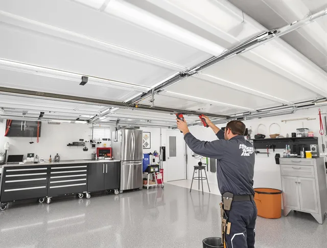 Overhead garage door repair service by Cuyahoga Falls Garage Door Repair in Cuyahoga Falls